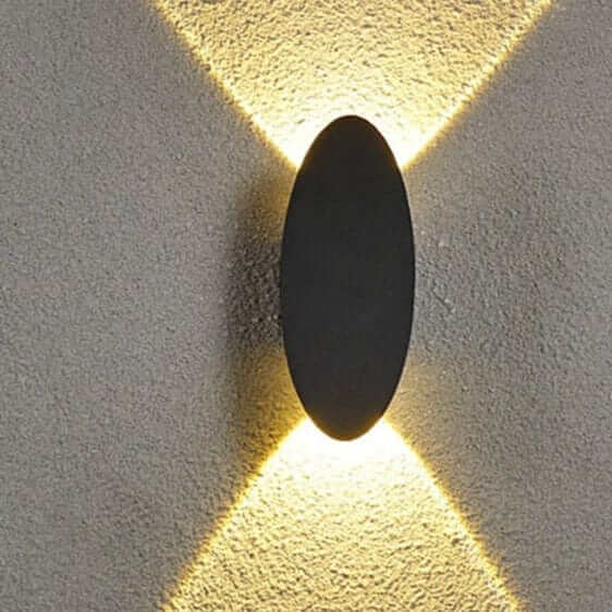 Modern Outdoor Wall Light - Oval & Rectangular Design