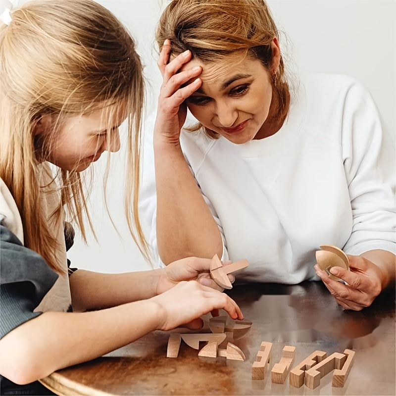 Wooden Puzzle Challenge – Learning and Playing Together