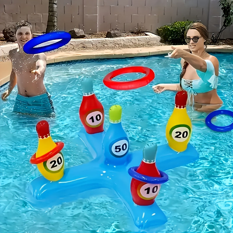Inflatable Water Bowling Set – Fun Pool Game for Everyone