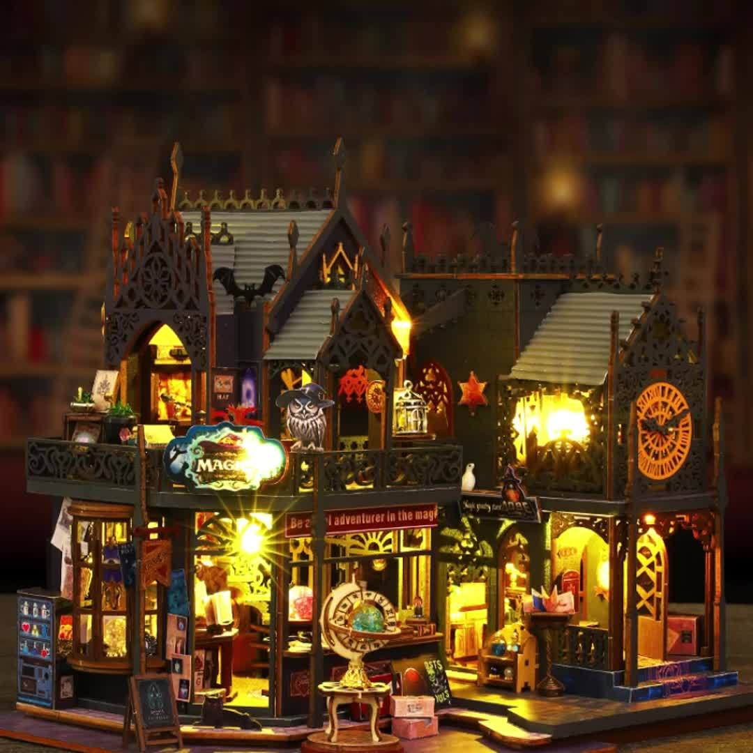 Enchanted Book House – 3D Wooden Puzzle with Magical Lighting