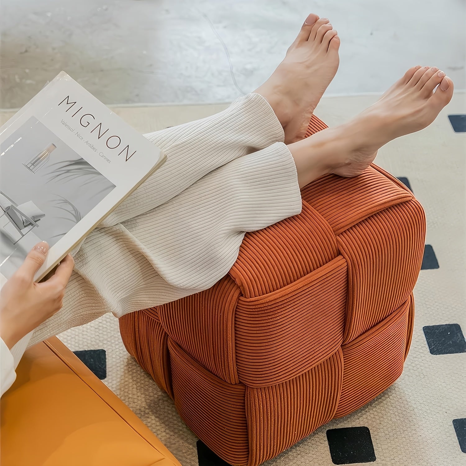 CordyCube Ottoman – Chic Design and Comfort in One