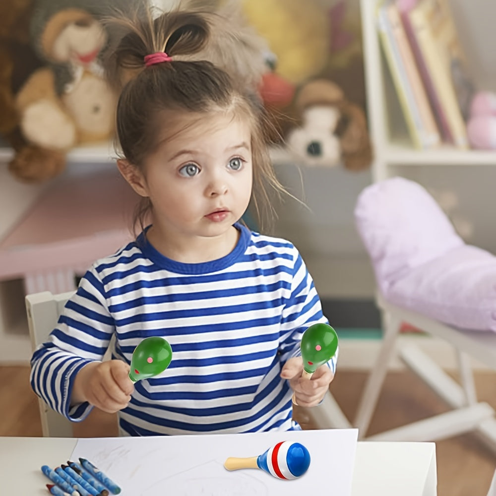 MelodyWood Wooden Maraca - Playful Musical Instrument for Children