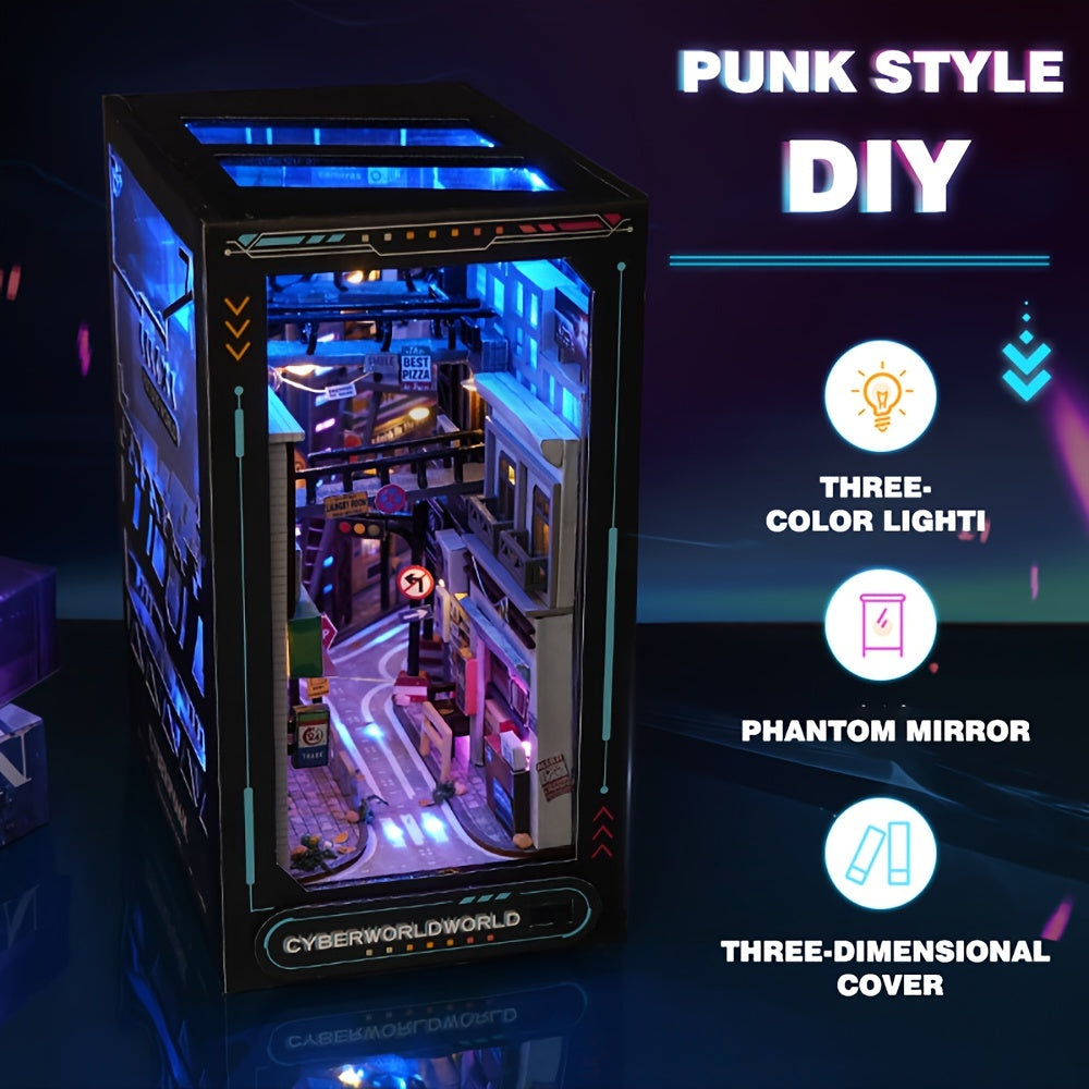 Cyberpunk DIY Cabin Kit – 3D Model for Home Decoration with Lighting