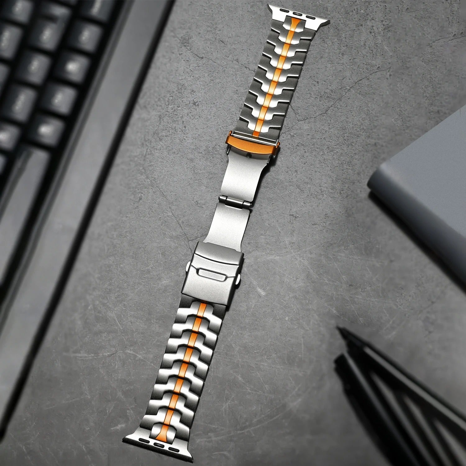 Kevanox Watch Band | Watch Straps | Titanium Apple Watch Band with a Luxurious Appearance