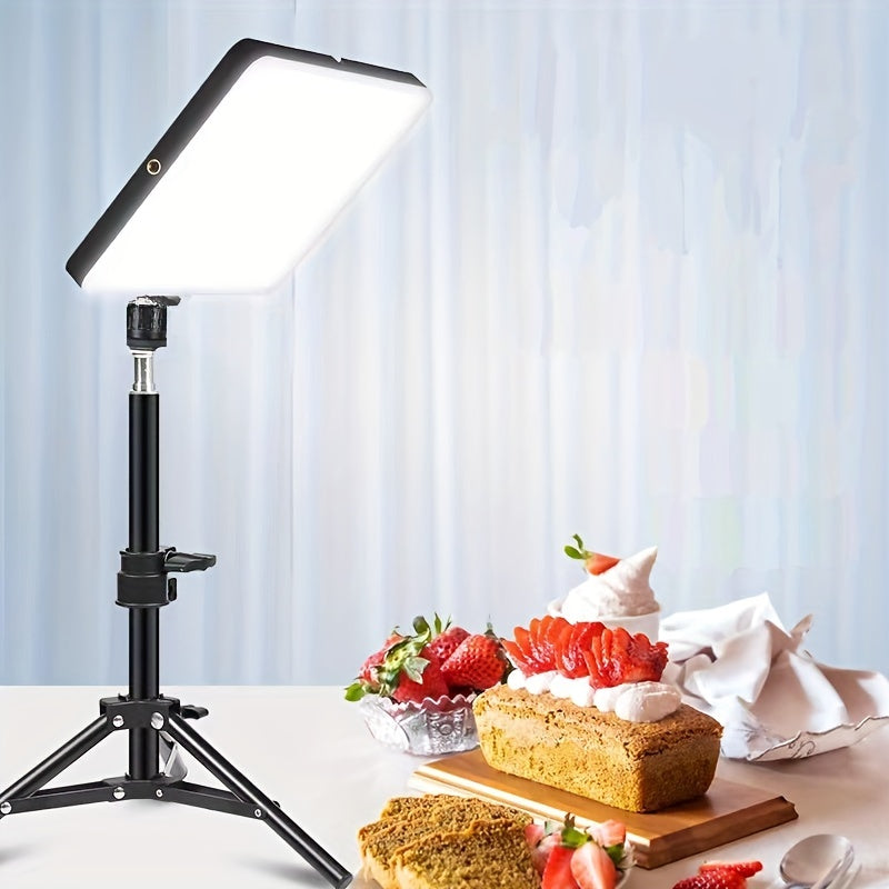 Adjustable Light Stand and Lamp – Ideal for Photography, Studio Setups, and Video Recording