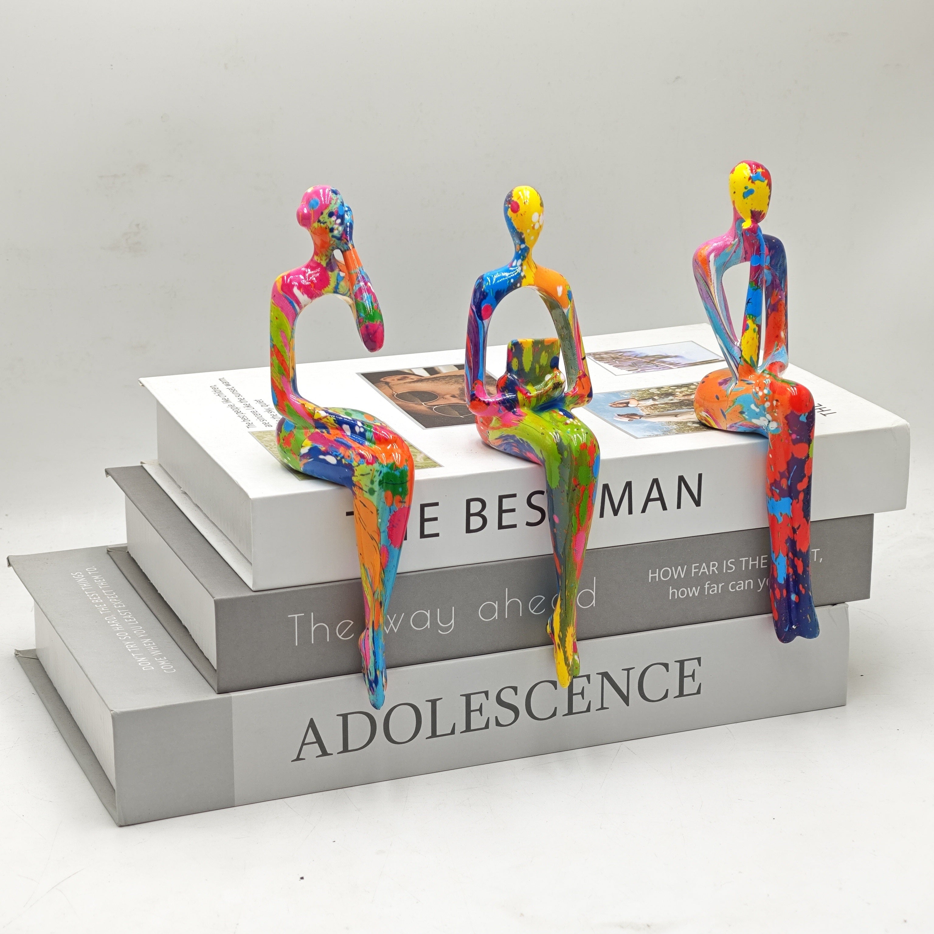 Colour Explosion Art Figures Set - For a Bold and Creative Interior Aesthetic