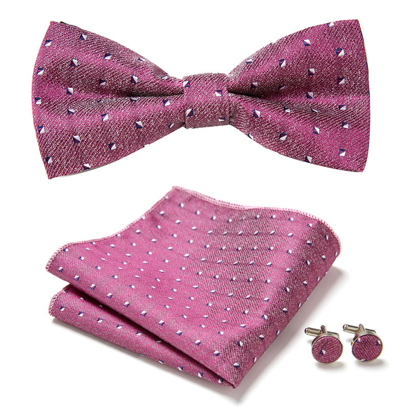 Three-Piece Set with Stylish Bow Ties
