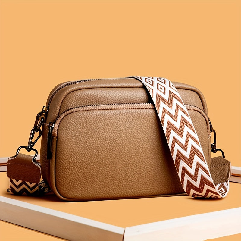 Fashionable Crossbody Bag for Women – Casual Shoulder Bag with Geometric Design