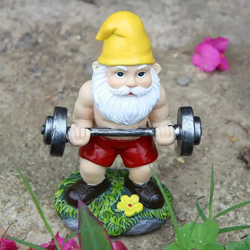 Sporty Dwarfs - Funny Garden Statues for a Playful Atmosphere
