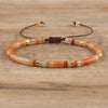 Braided Bracelet with 2.4 mm Natural Stone Beads – Seraphina