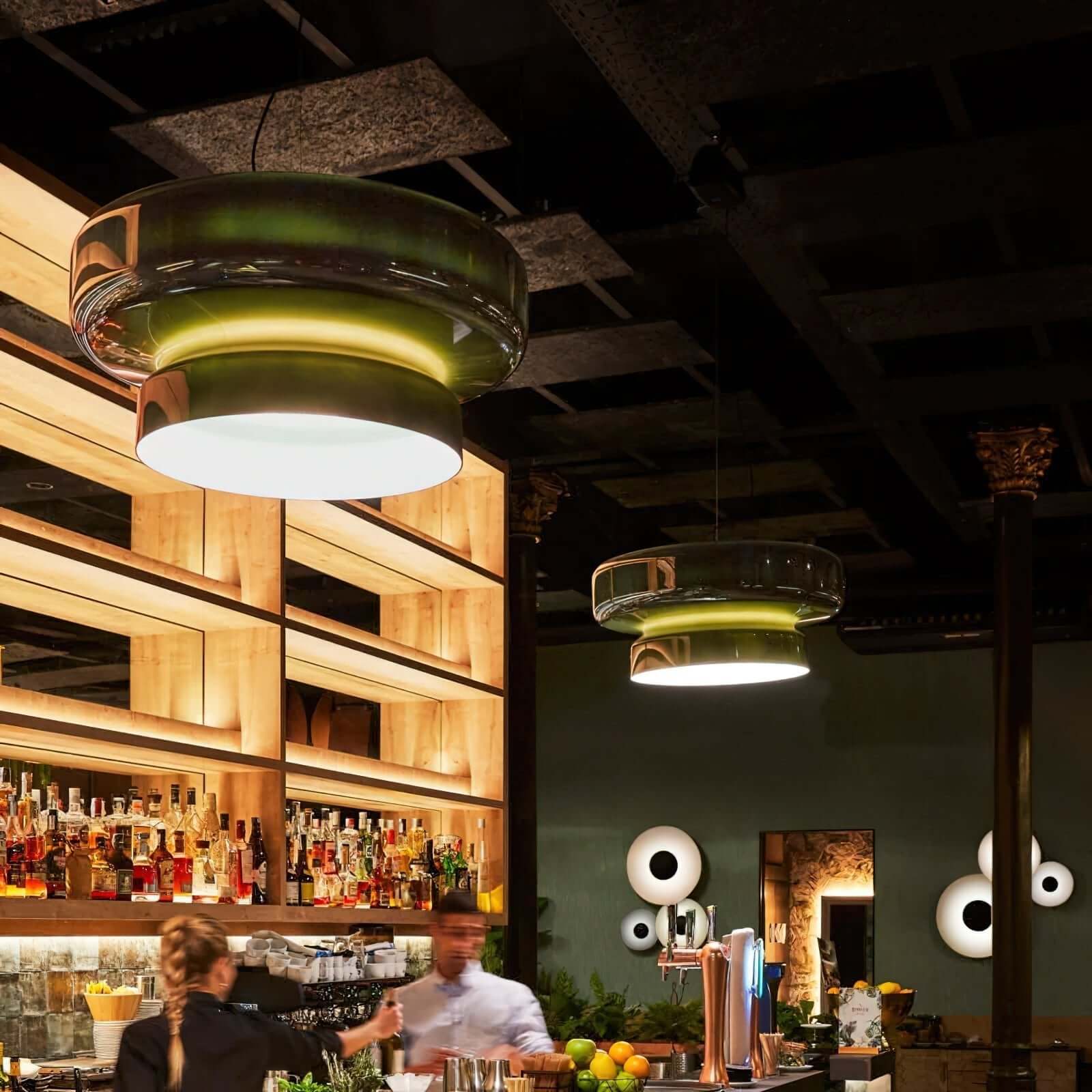 Bohemian Style Pendant Light - Glass & Metal LED