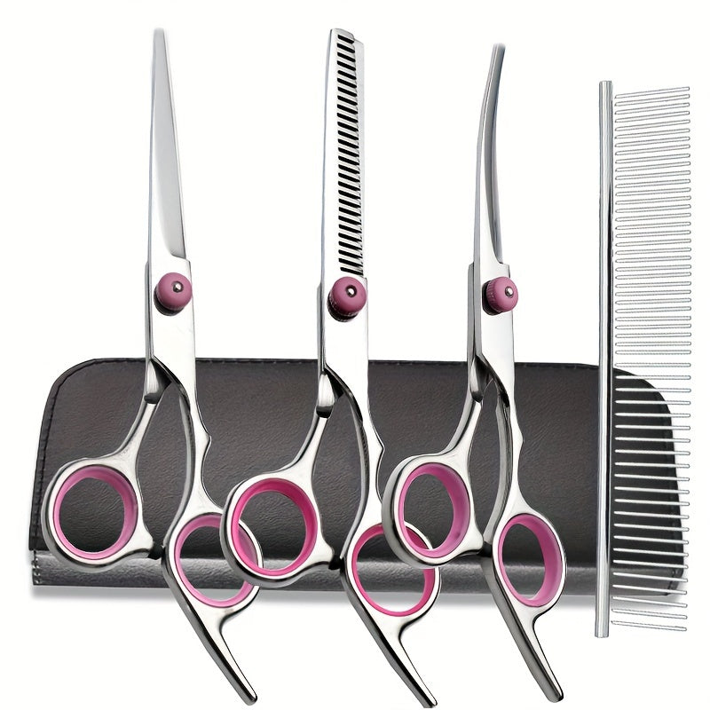 Professional Pet Grooming Set – Scissors and Comb for Perfect Grooming of Dogs and Cats
