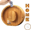 TreasureNest Coin Bank | Personalized wooden savings box in A-Z letter designs