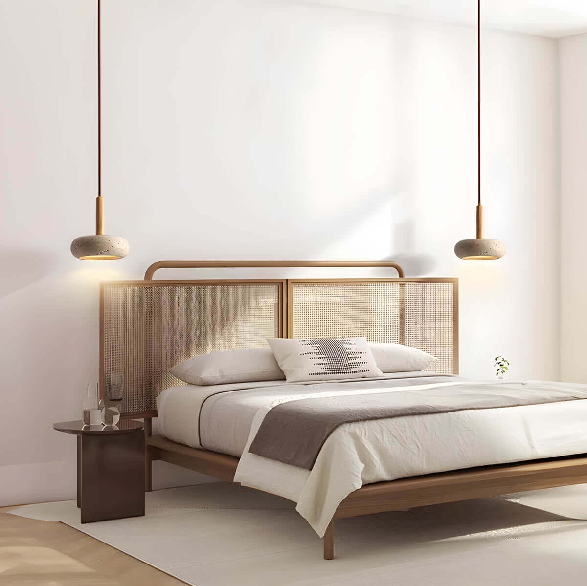 Natural Stone Pendant Lamp - Elegant & Sustainable