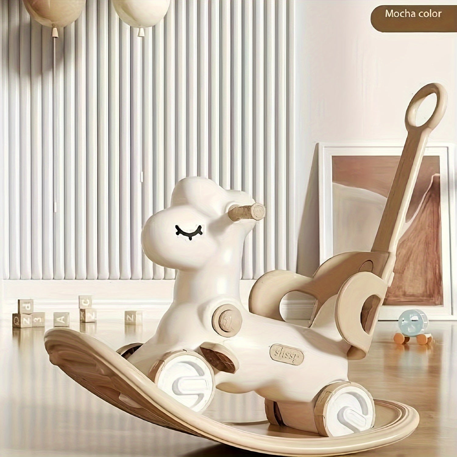 2-in-1 Baby Rocking Horse and Ride-On - Safe and Fun Toy