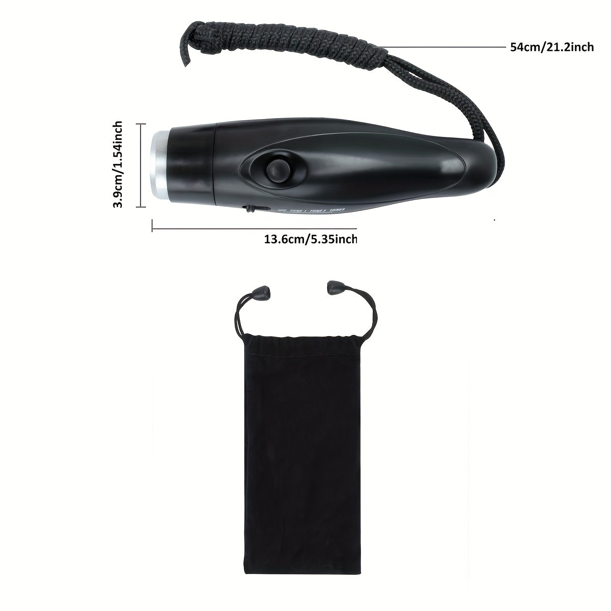 Electronic Whistle for Coaches and Referees – Handheld Whistle with 3 Tone Options and Lanyard