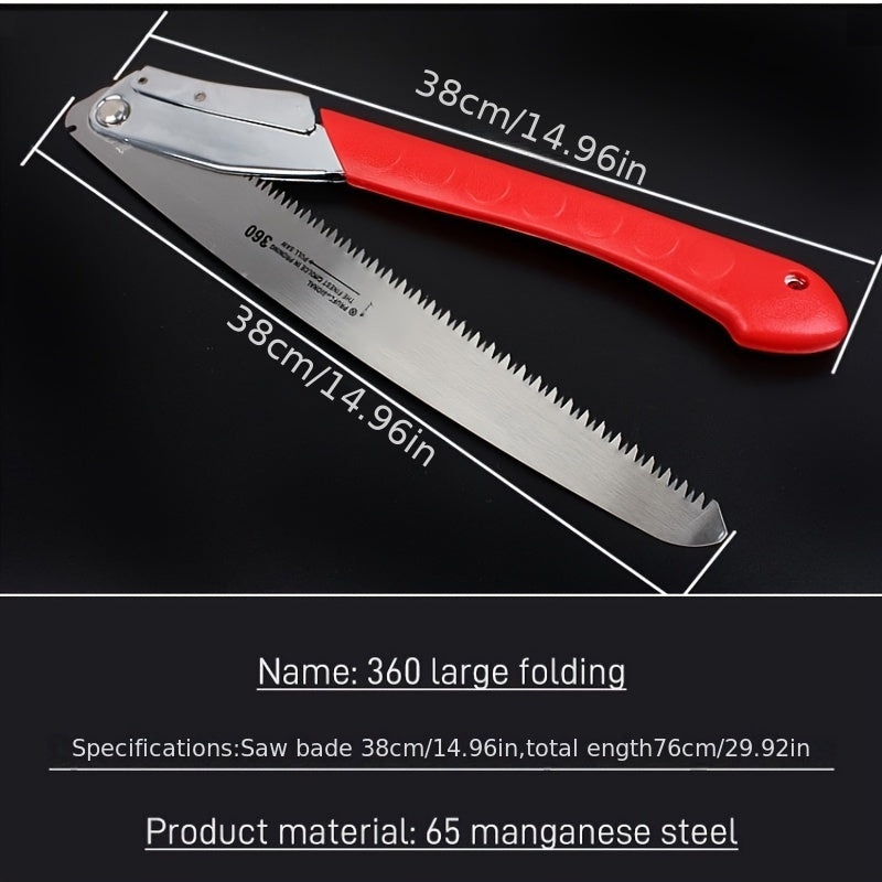 360° Extendable Folding Saw - Robust and Efficient for Gardening and Camping