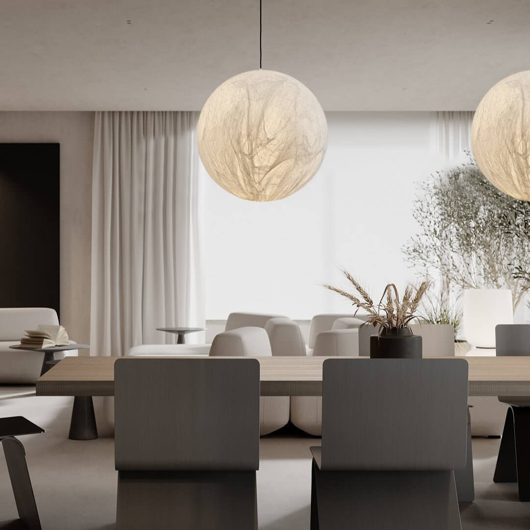 Silk Pendant Light - Atmospheric Lighting for Home