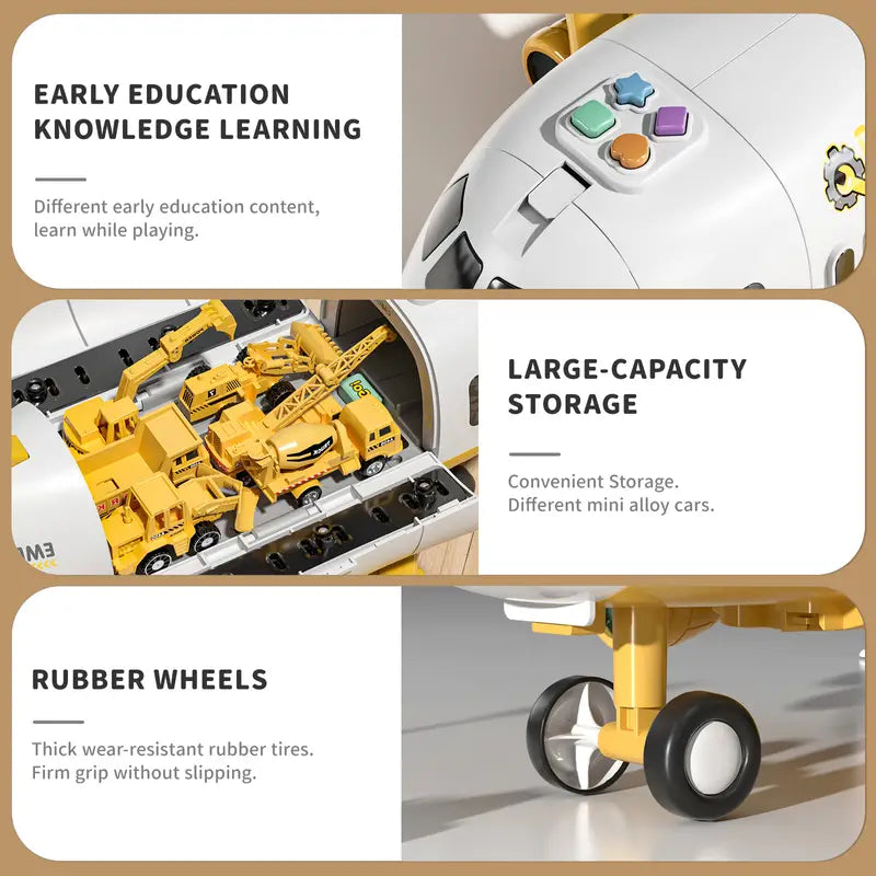 Bright Skies Colourful Aeroplane - Interactive Toy for Young Pilots