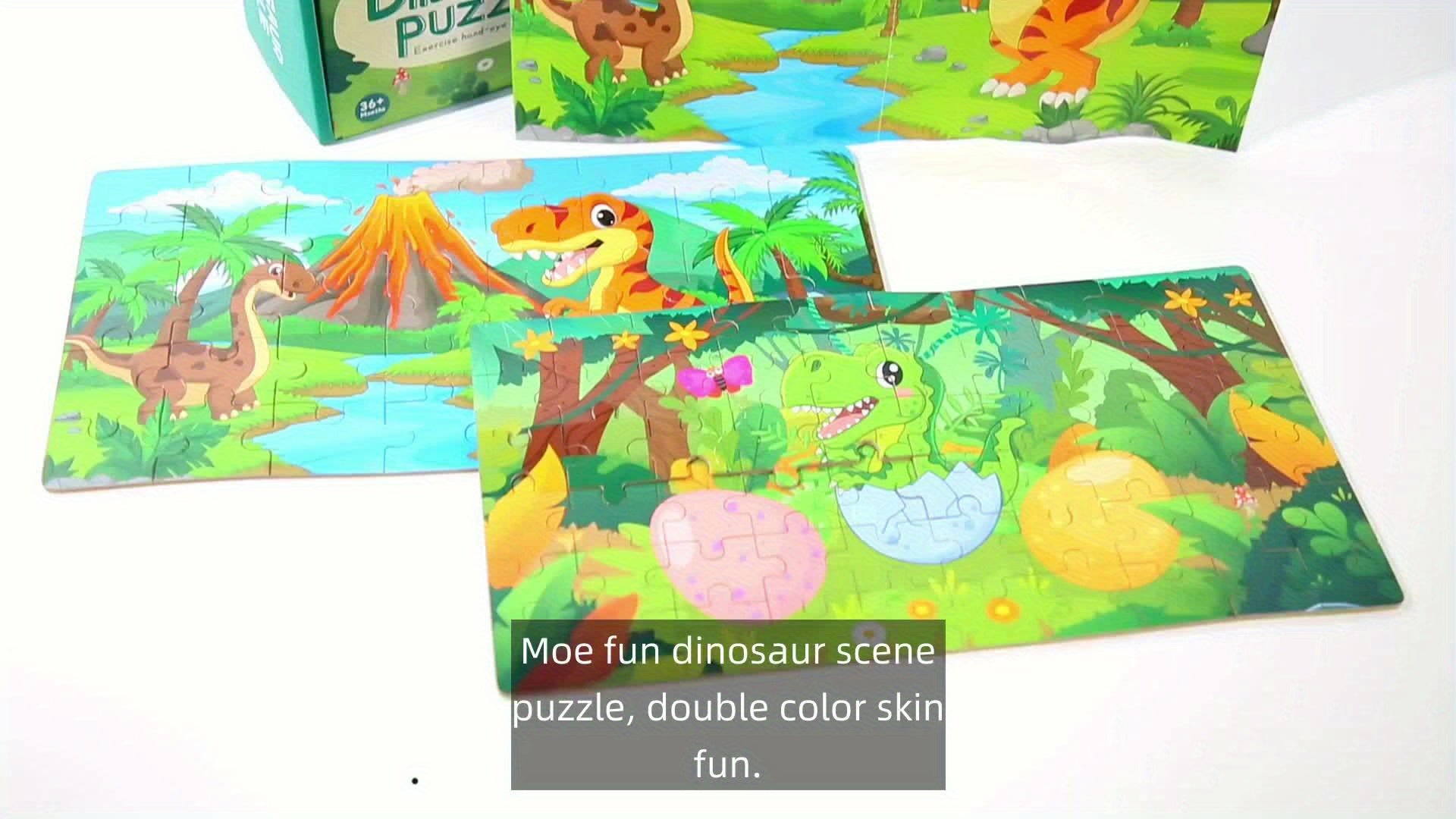 Educational Dinosaur Puzzle - For Creative Learning and Playful Fun