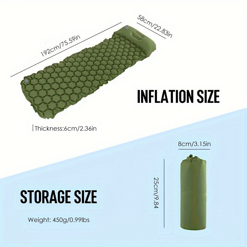 TrailComfort Inflatable Sleeping Mat - Lightweight and Compact