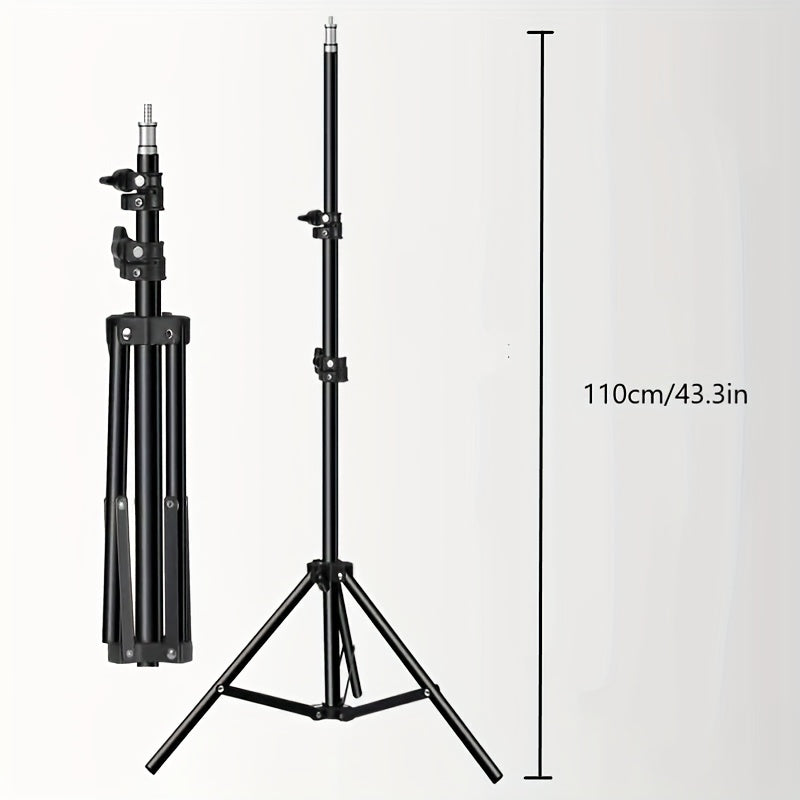 Adjustable Light Stand and Lamp – Ideal for Photography, Studio Setups, and Video Recording