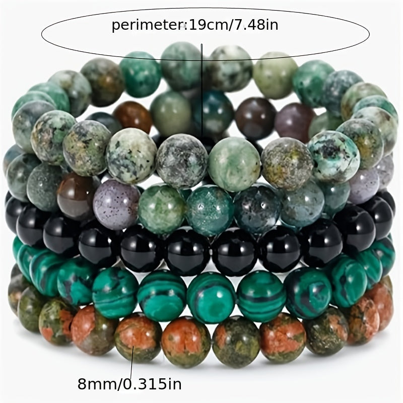 Gemstone Elegance Bracelet Set - For Natural Beauty