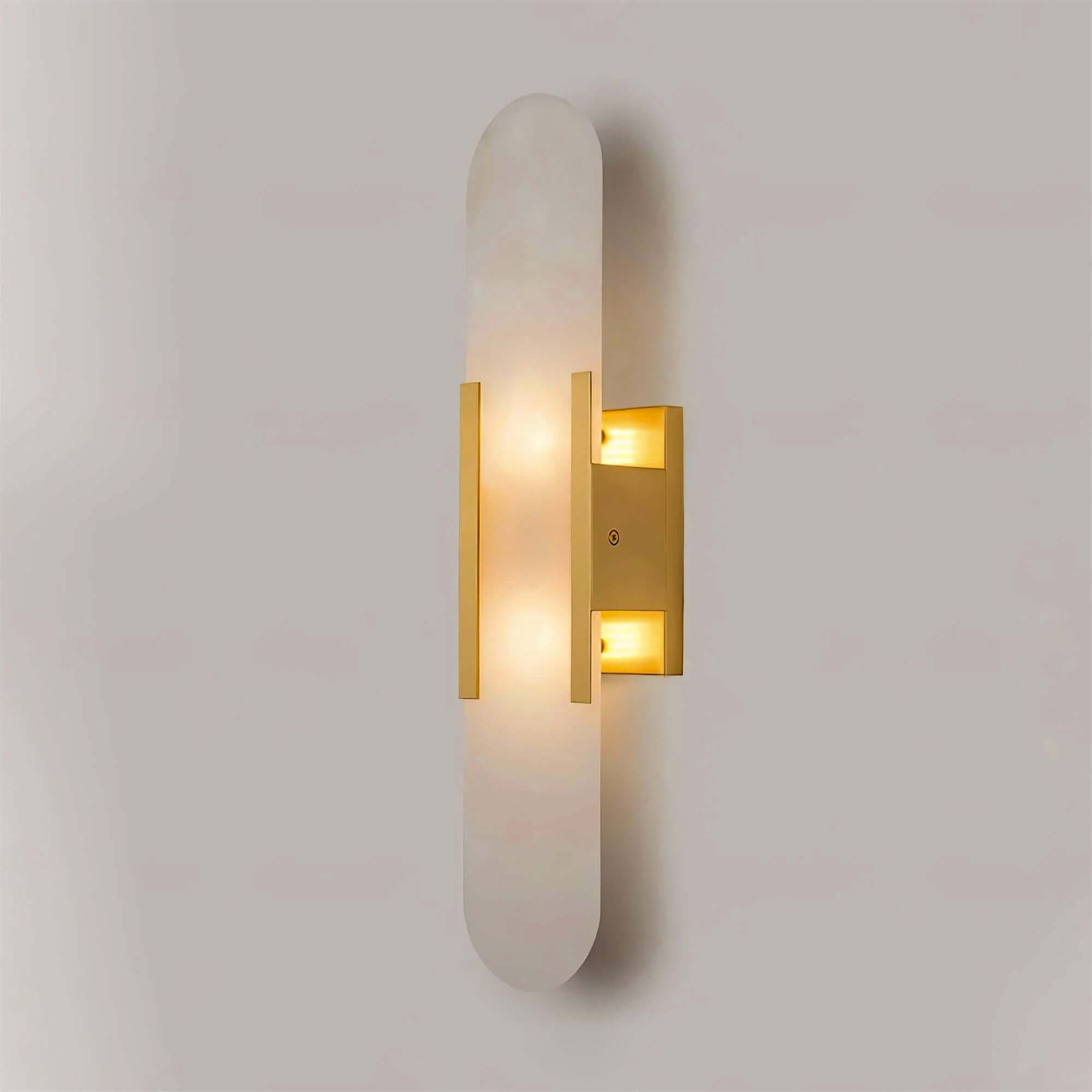 Modern Wall Lamp - Alabaster & Metal