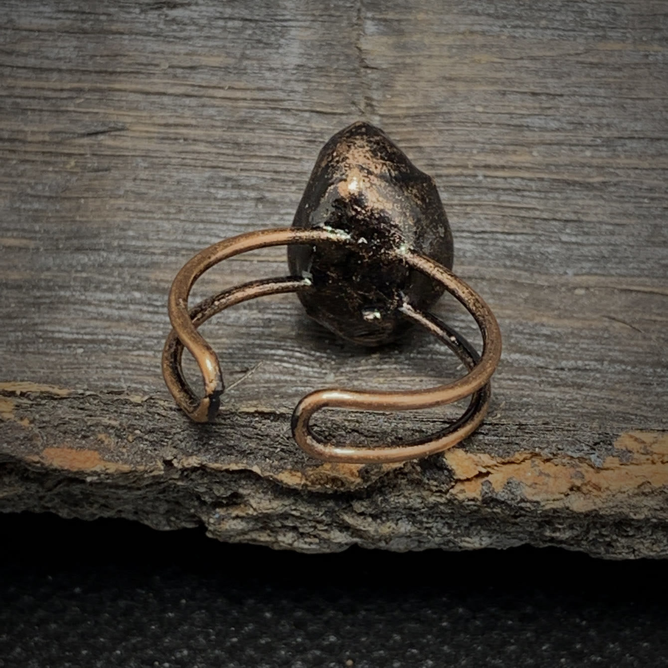 Natural Raw Stone Birth Ring – Selina