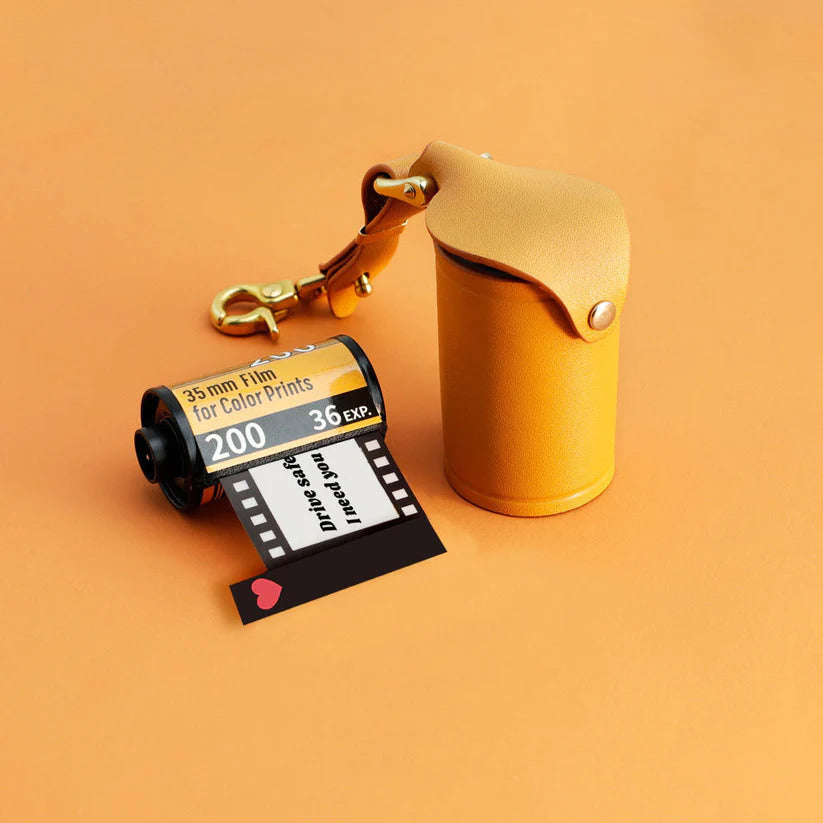 MemoirLuxe Photo Film Keychain | Customizable memory holder for heartfelt gifts