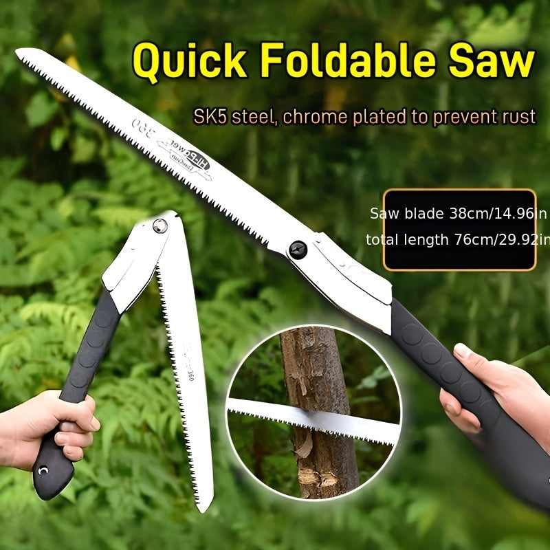 360° Extendable Folding Saw - Robust and Efficient for Gardening and Camping