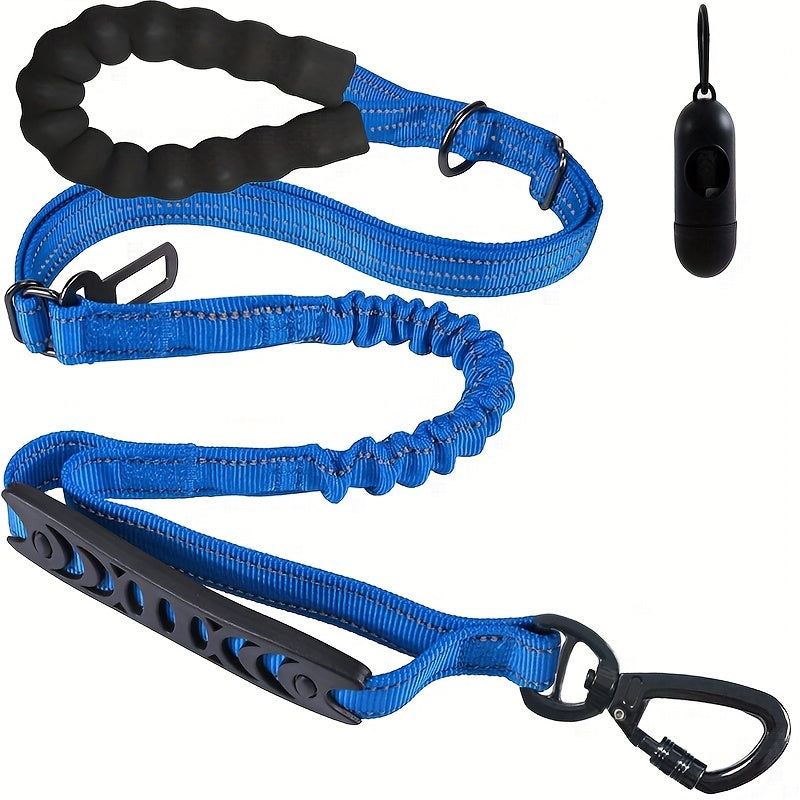 Adjustable Bungee Dog Lead – Shock Absorbing and Reflective for Large Dogs