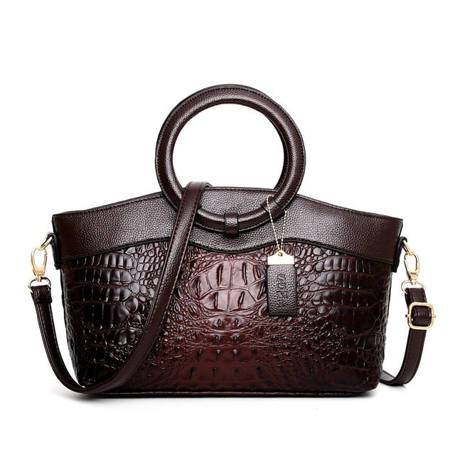 Luxurious Leather Shoulder Bag - Liva
