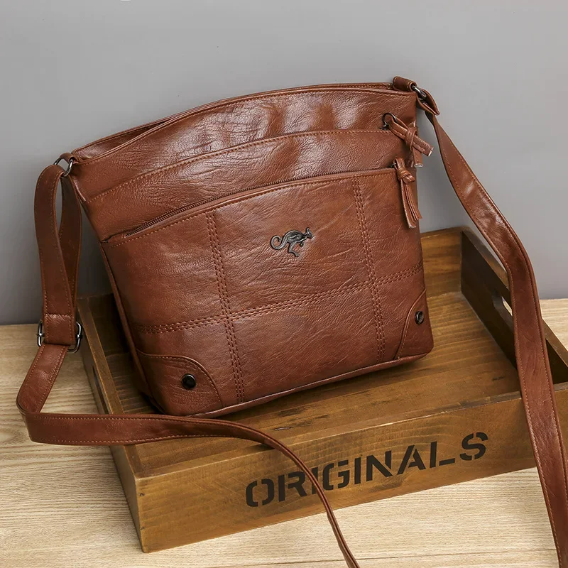 Stylish Ladies' Leather Shoulder Bag – Sabrina