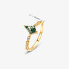 Moss Agate and White Zircon Jewellery Set – Lana