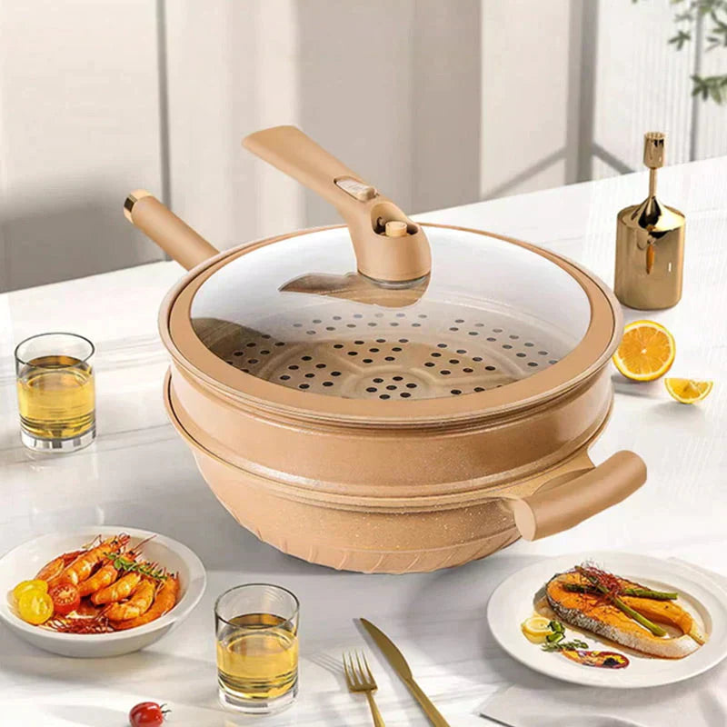 Multi-functional Wok Pan with Non-stick Coating - CookFlex