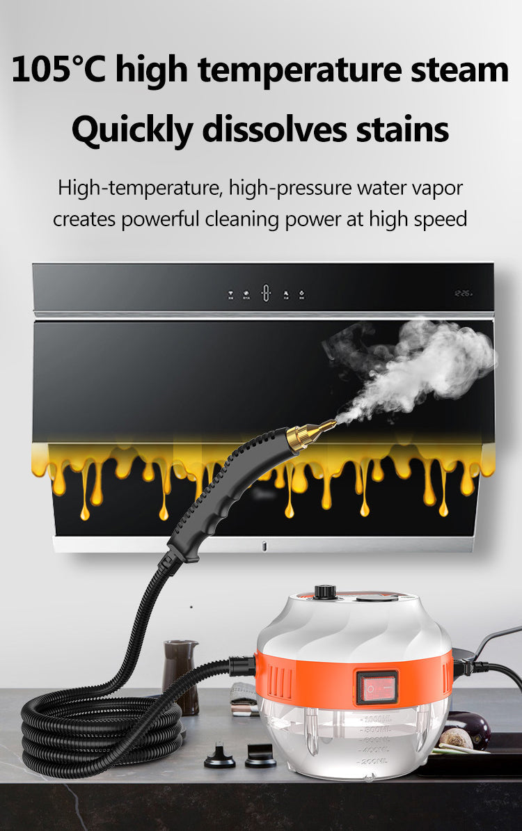 2800W HIGH-PRESSURE STEAM CLEANER - HOUSEHOLD APPLIANCE FOR KITCHEN AND CAR