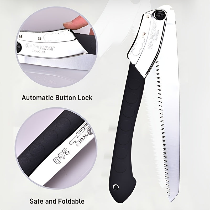 360° Extendable Folding Saw - Robust and Efficient for Gardening and Camping