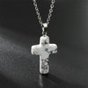Necklace with Cross made of Natural Gemstones – Seraphina
