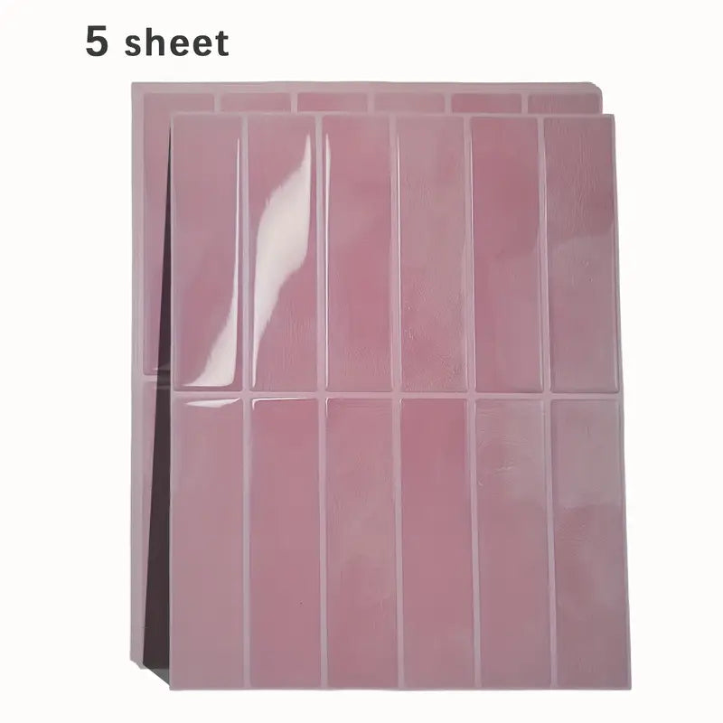 FlexiTile – 3D Self-Adhesive Wall Tiles (5/10/30 pieces) – Heat Resistant for Kitchen and Bathroom