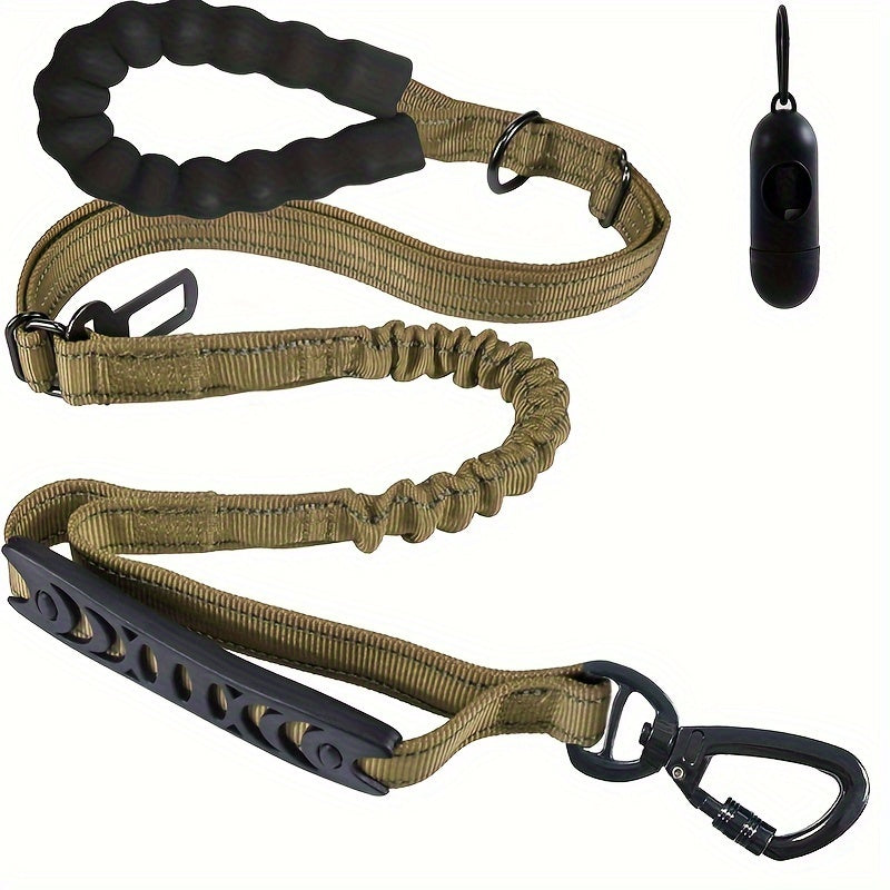 Adjustable Bungee Dog Lead – Shock Absorbing and Reflective for Large Dogs