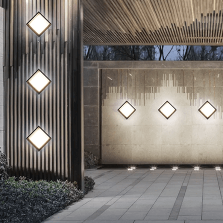Modern Outdoor Wall Light with Motion Sensor