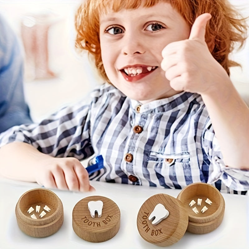 Tooth Fairy Box for Children - Wooden Tooth Box as a Keepsake and Souvenir