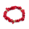 Stylish Bracelet Made of Natural Stones and Crystal Beads - Celine