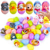 Plush Easter Eggs with Mini Animals for Children – 12 Piece Surprise Egg Set