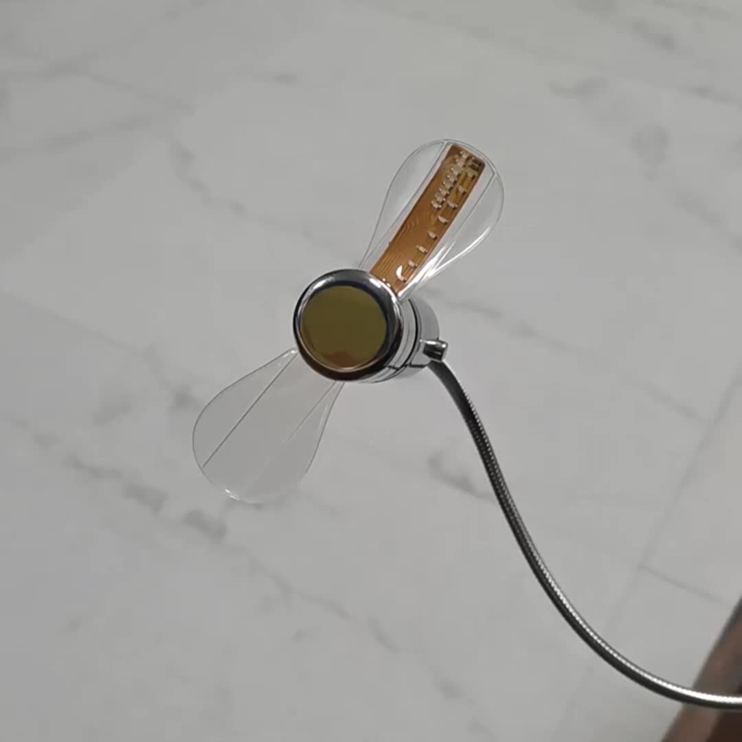 Portable USB LED Clock Fan with Time Display