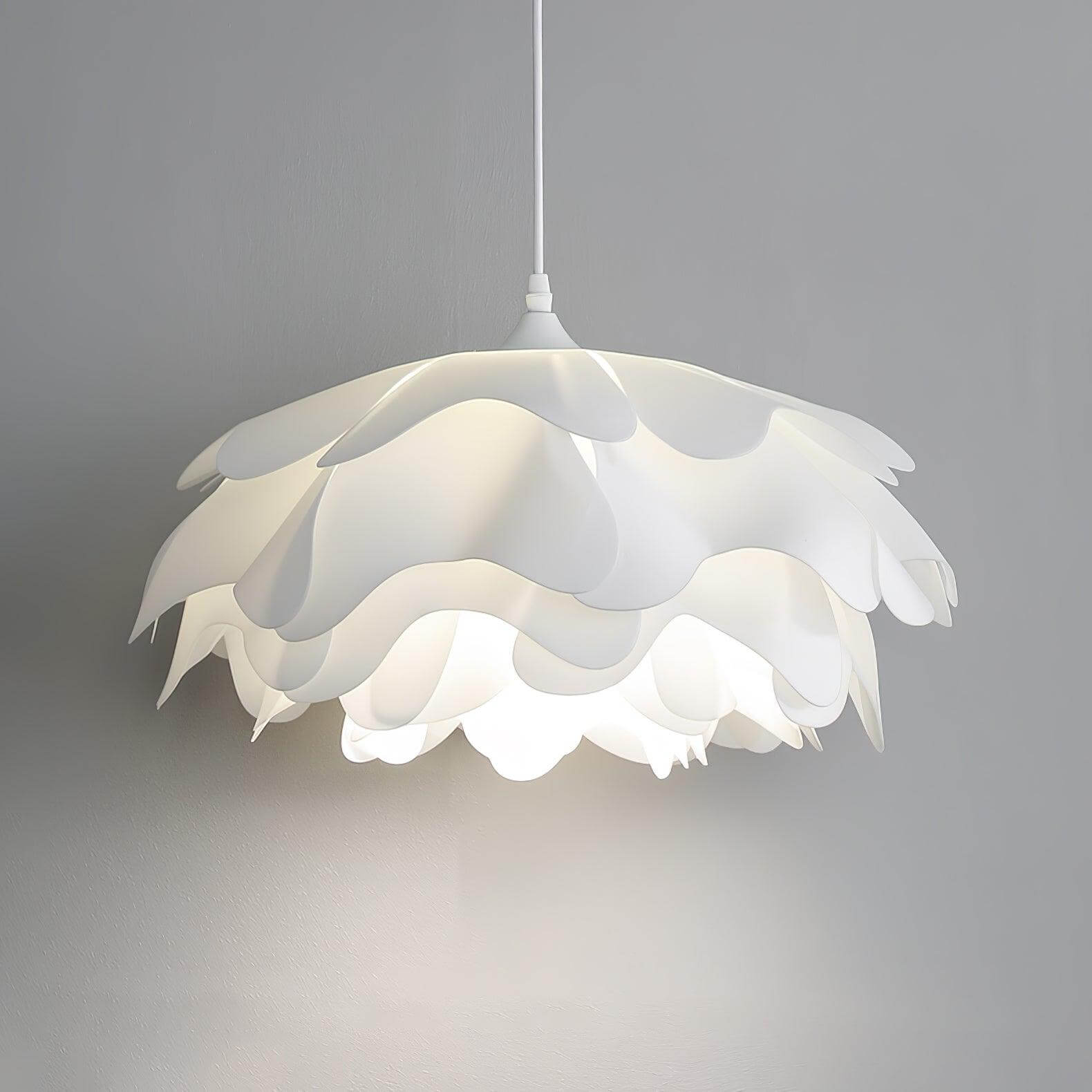 Flower-Shaped Pendant Light - White Pendant Light