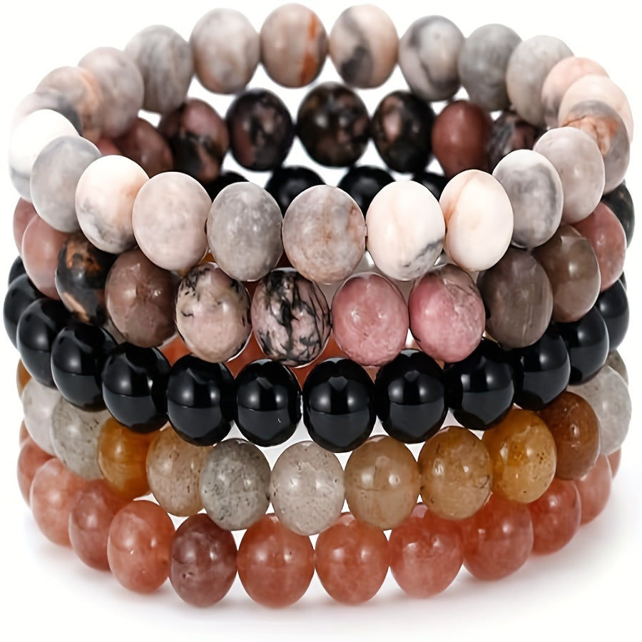 Gemstone Elegance Bracelet Set - For Natural Beauty