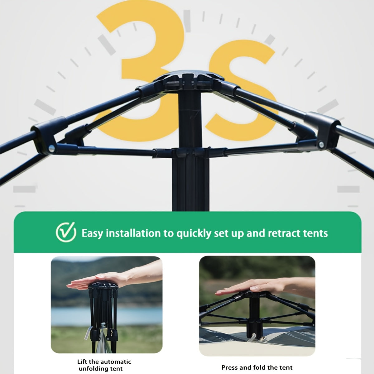 QuickCamp Folding Tent – Comfort and Protection for Every Outdoor Trip