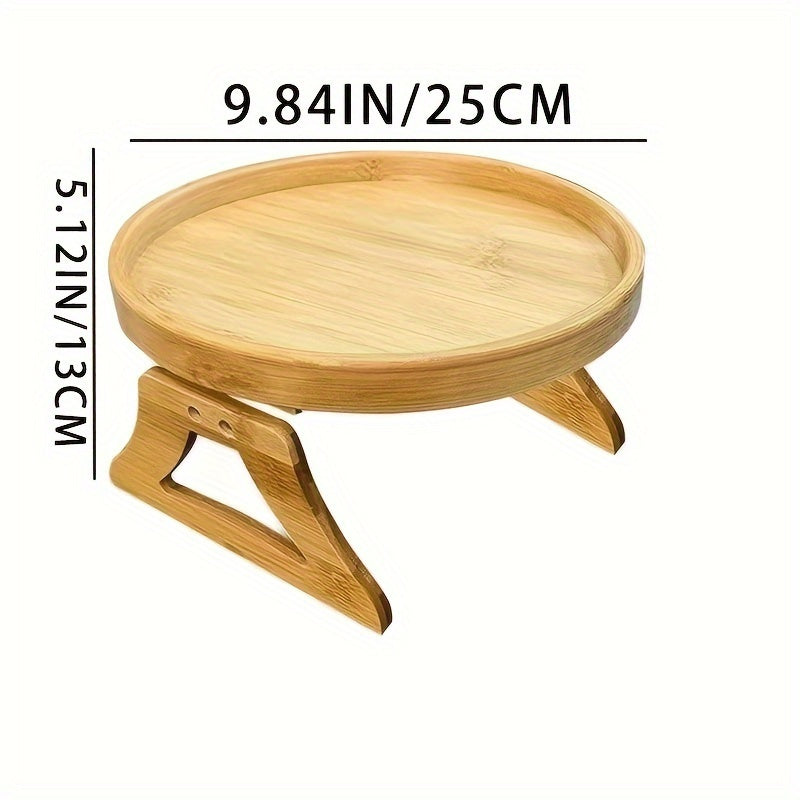 Practical Bamboo Tray – Compact and Handy for Sofa and Bed